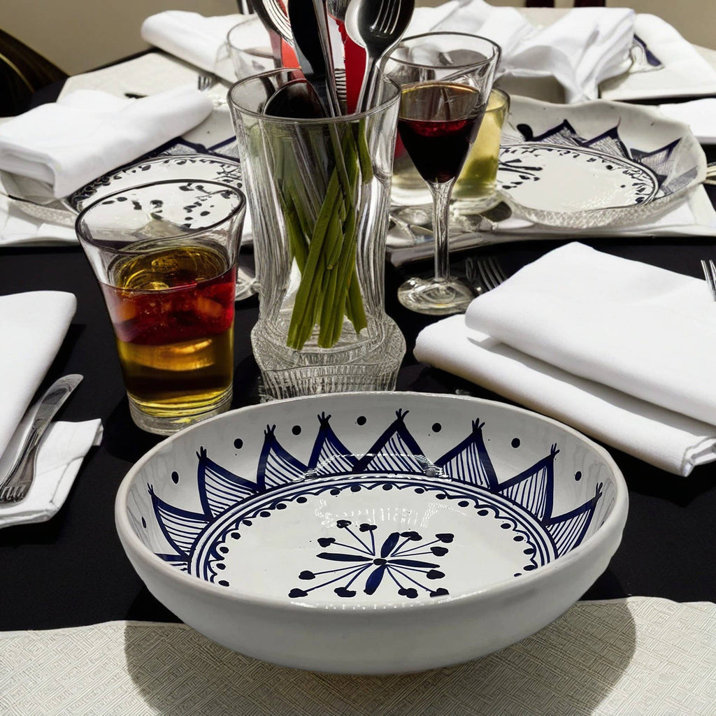Assiette Creuse En Céramique Tunisienne Peinte À La Main #3