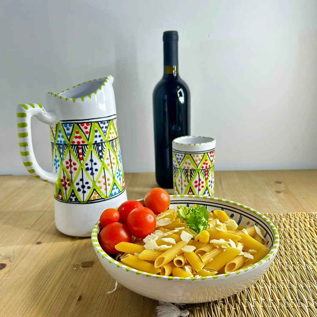 Assiette Creuse En Céramique Tunisienne Peinte À La Main #13