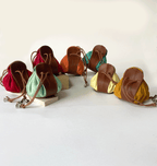 Pochette à cordon en cuir VALTICO, coloris assortis