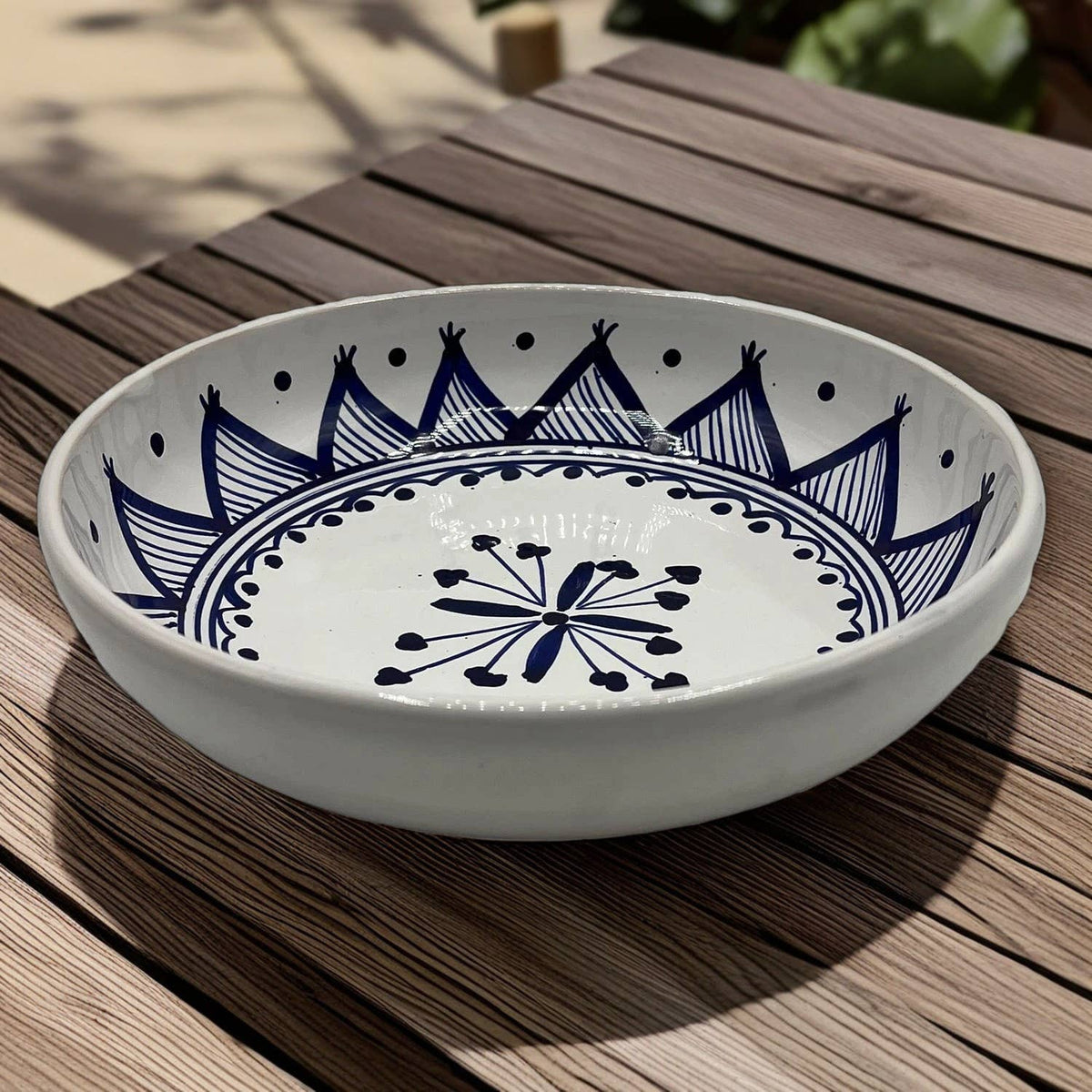Assiette Creuse En Céramique Tunisienne Peinte À La Main #3