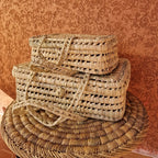 Valise pour enfants en feuilles de palmier faites à la main