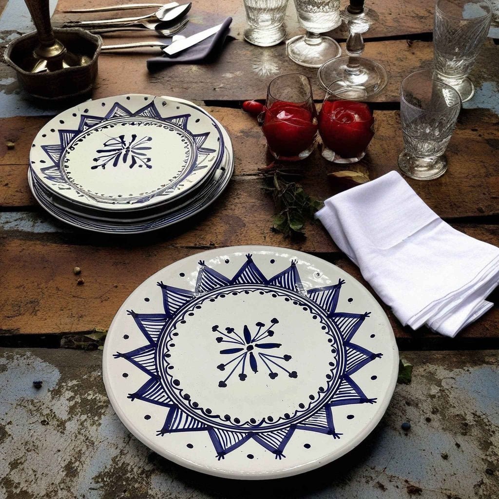 Assiette Décorative En Céramique Tunisienne Peinte À La Main #2