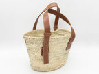 Sac panier cabas « French Basket » en paille naturelle
