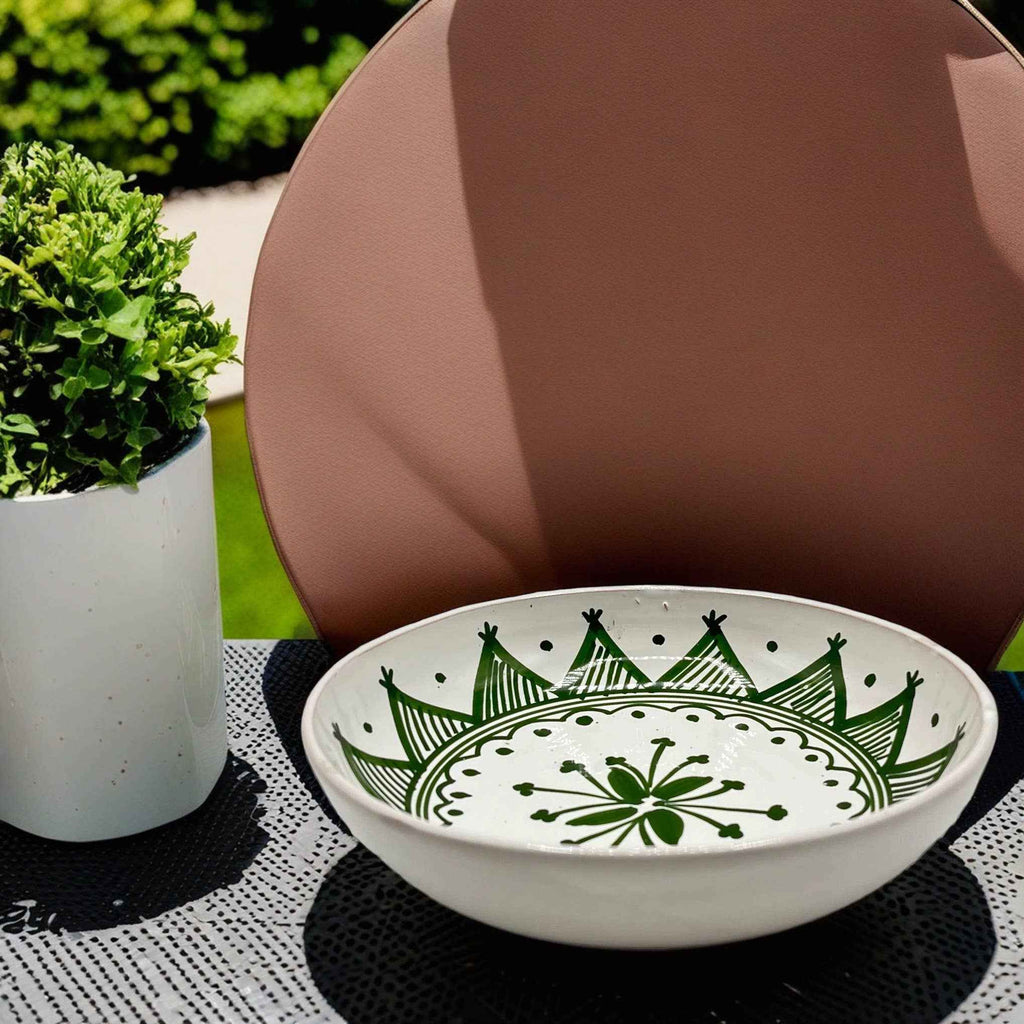 Assiette Creuse En Céramique Tunisienne Peinte À La Main #2