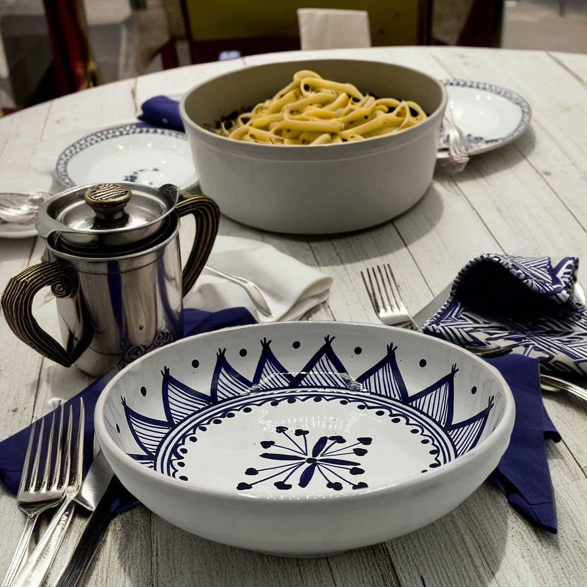 Assiette Creuse En Céramique Tunisienne Peinte À La Main #3
