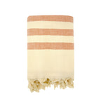 Double-sided fouta with terry lining 90x160 340g/m² - Fidji