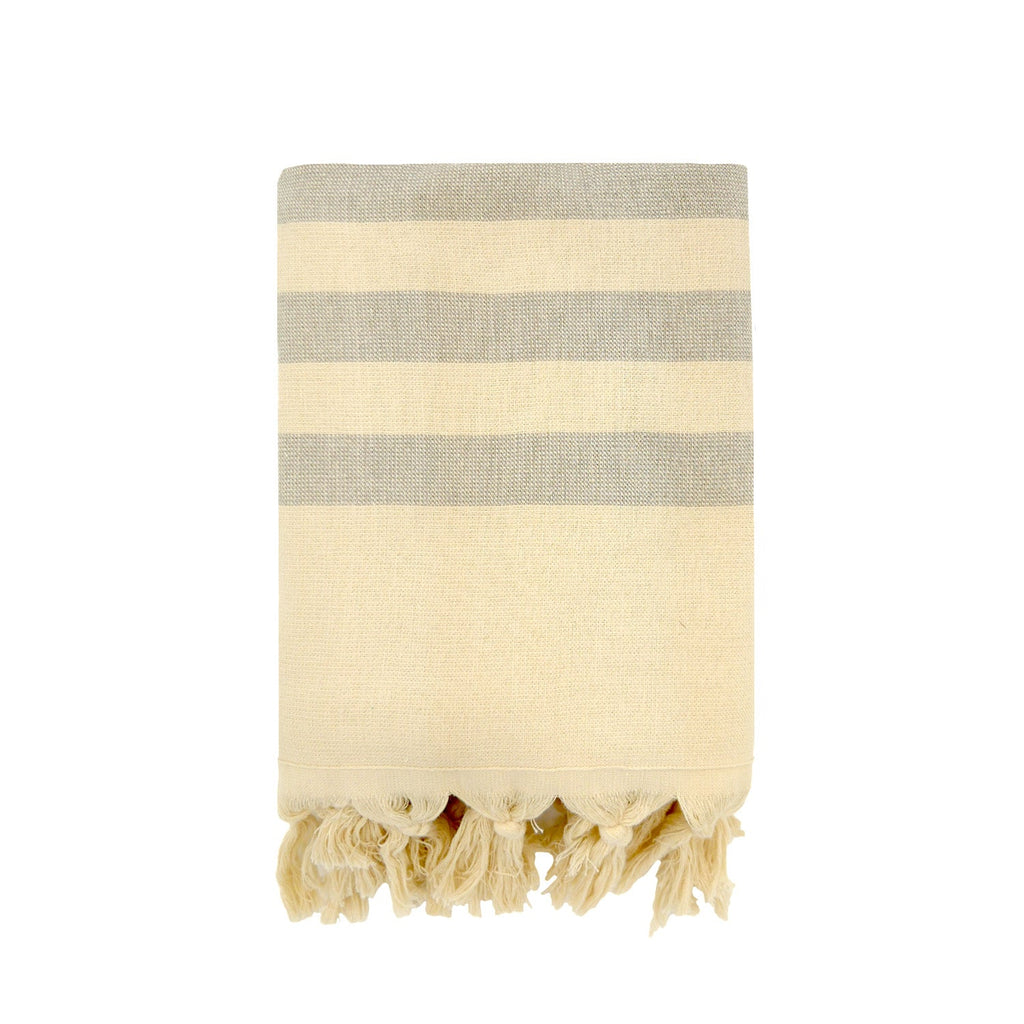 Double-sided fouta with terry lining 90x160 340g/m² - Fidji