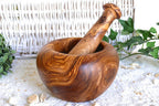 Mortier et pilon Ø 12 cm en bois d'olivier Terra Gusto – vue 3