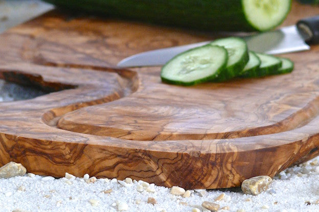 Planche à découper réversible 36-39 cm en bois d'olivier Terra Gusto – vue 3