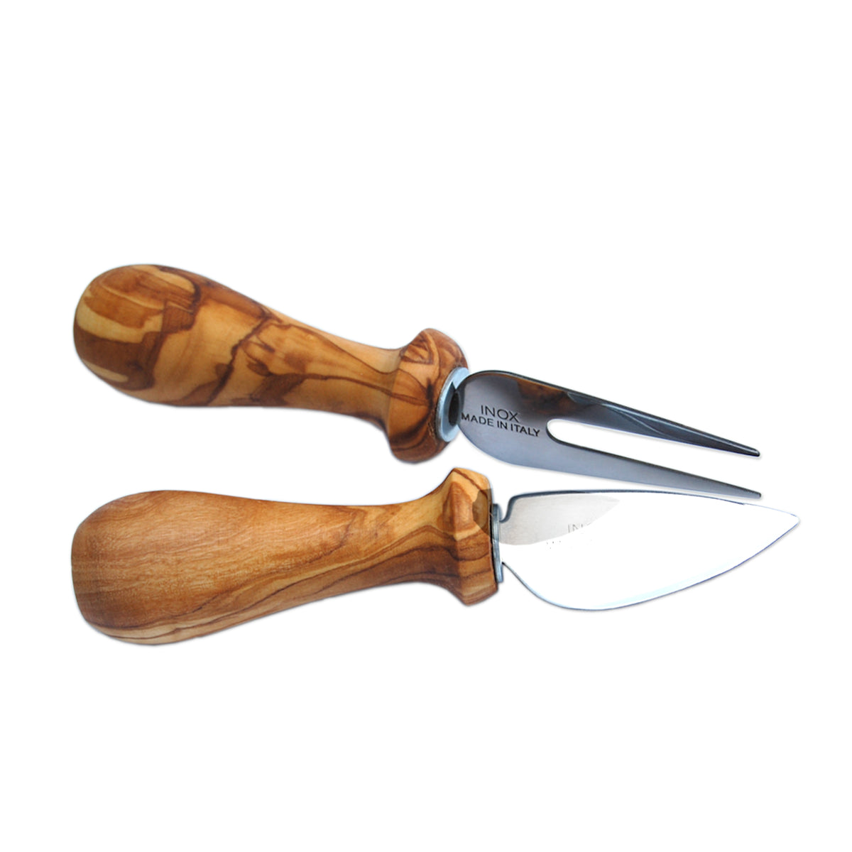 Duo de couverts à fromage en bois d'olivier Terra Gusto