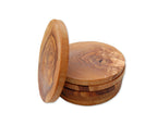 Dessous de verre rond Ø 12 cm en bois d'olivier Terra Gusto – vue 3