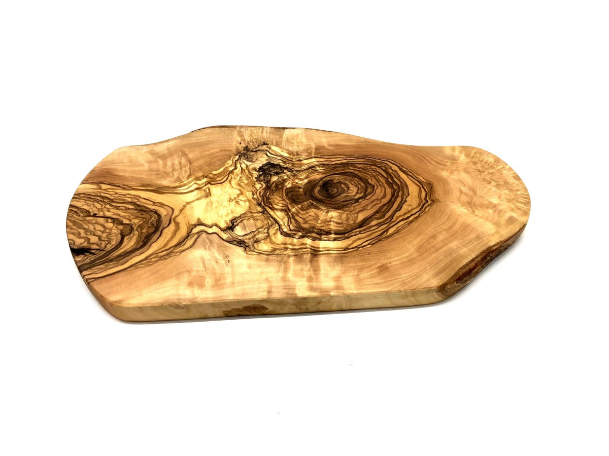 Planche à découper rustique 35-39 cm en bois d'olivier Terra Gusto