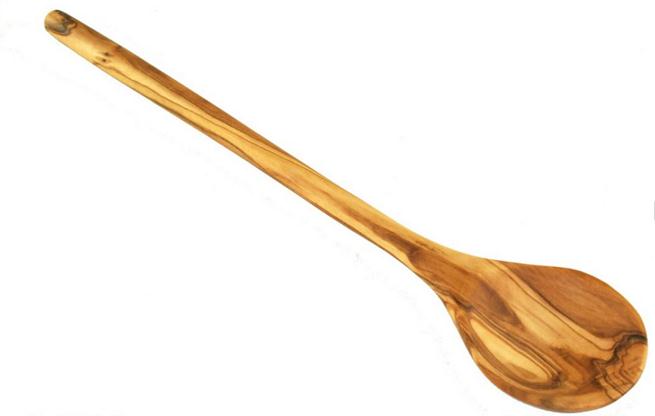 Cuillère de cuisine ronde en bois d'olivier Terra Gusto