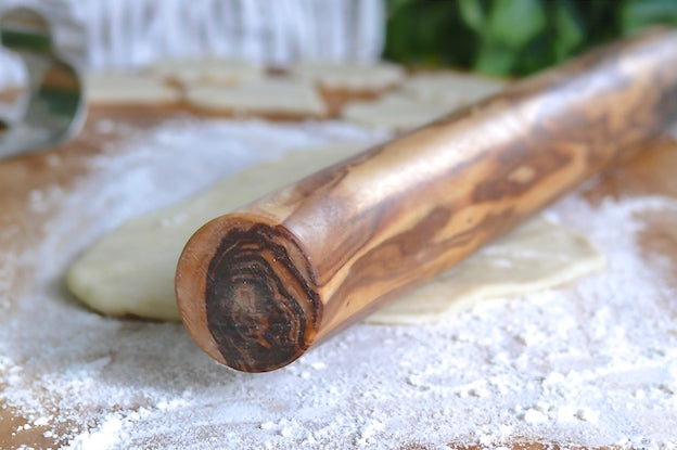 Rouleau à pâtisserie design 30 cm en bois d'olivier Terra Gusto – vue 2