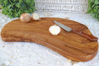 Planche à découper rustique 30-34 cm en bois d'olivier Terra Gusto – vue 3