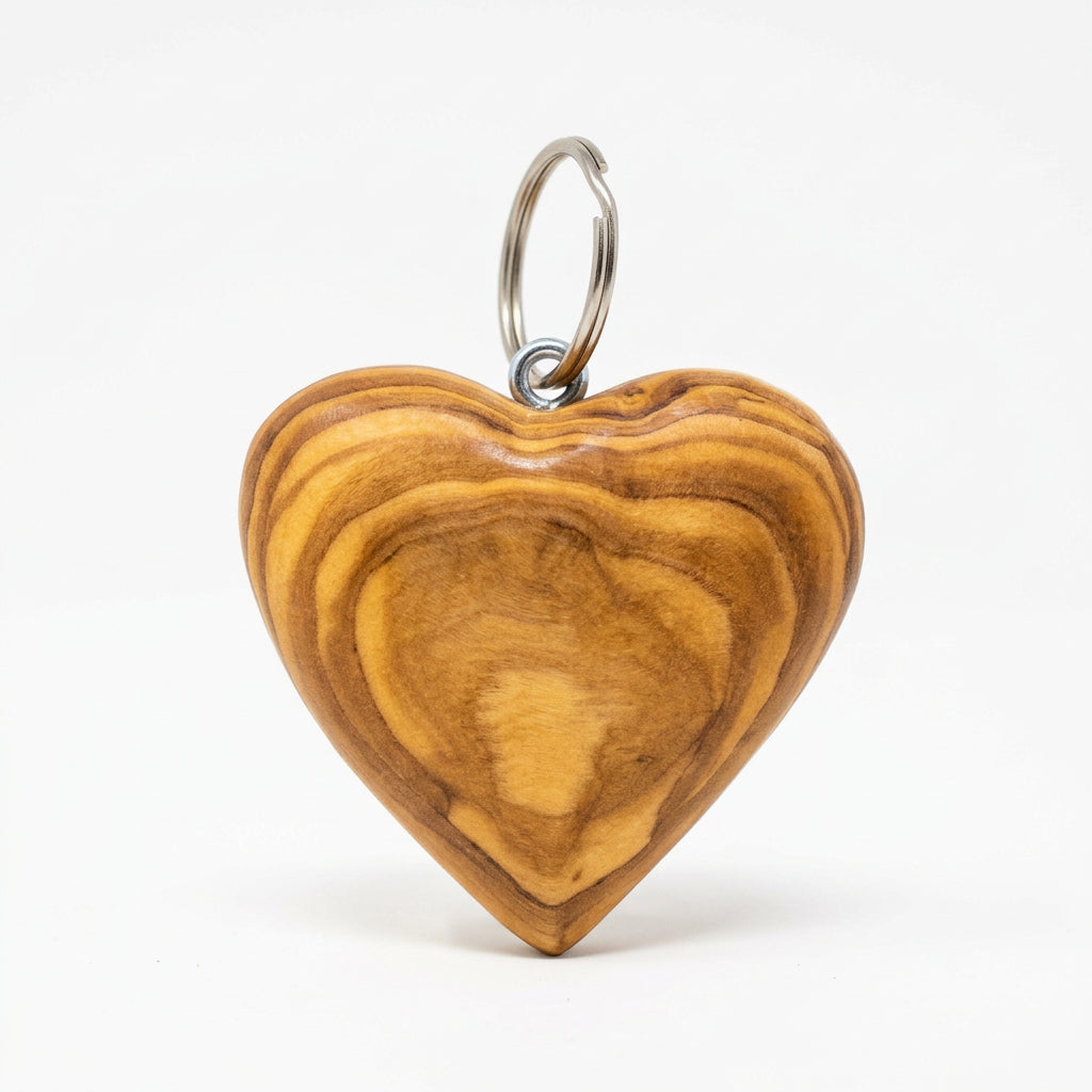 Cœur 3D en bois d'olivier Terra Gusto – vue 2