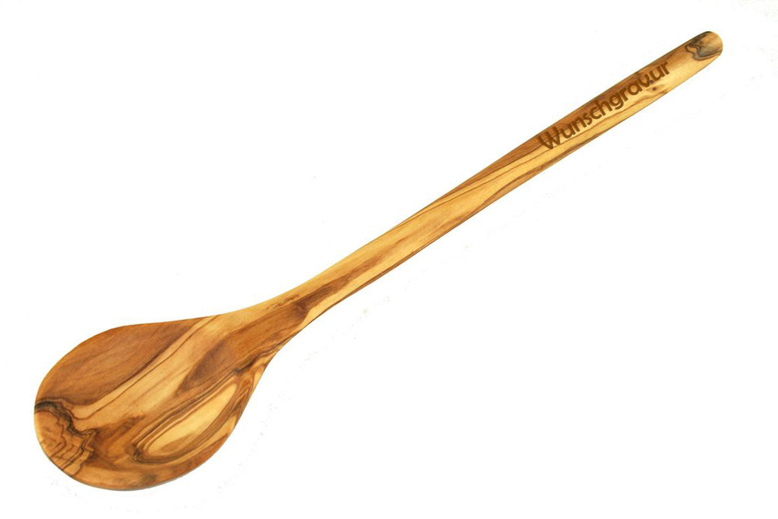 Cuillère de cuisine ronde en bois d'olivier Terra Gusto – vue 2