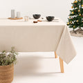 Nappe de Noël jacquard Sterny argent