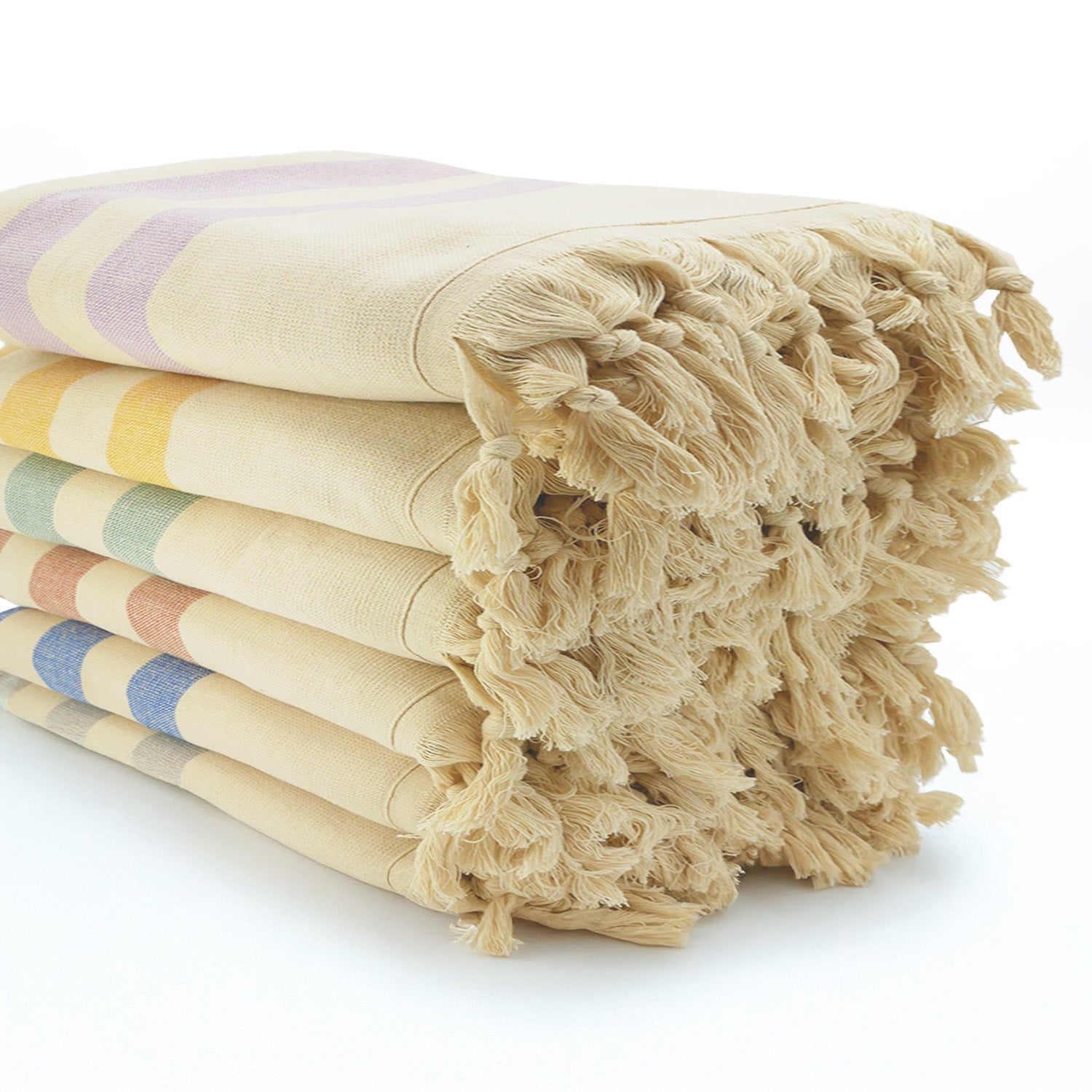 Double-sided fouta with terry lining 90x160 340g/m² - Fidji