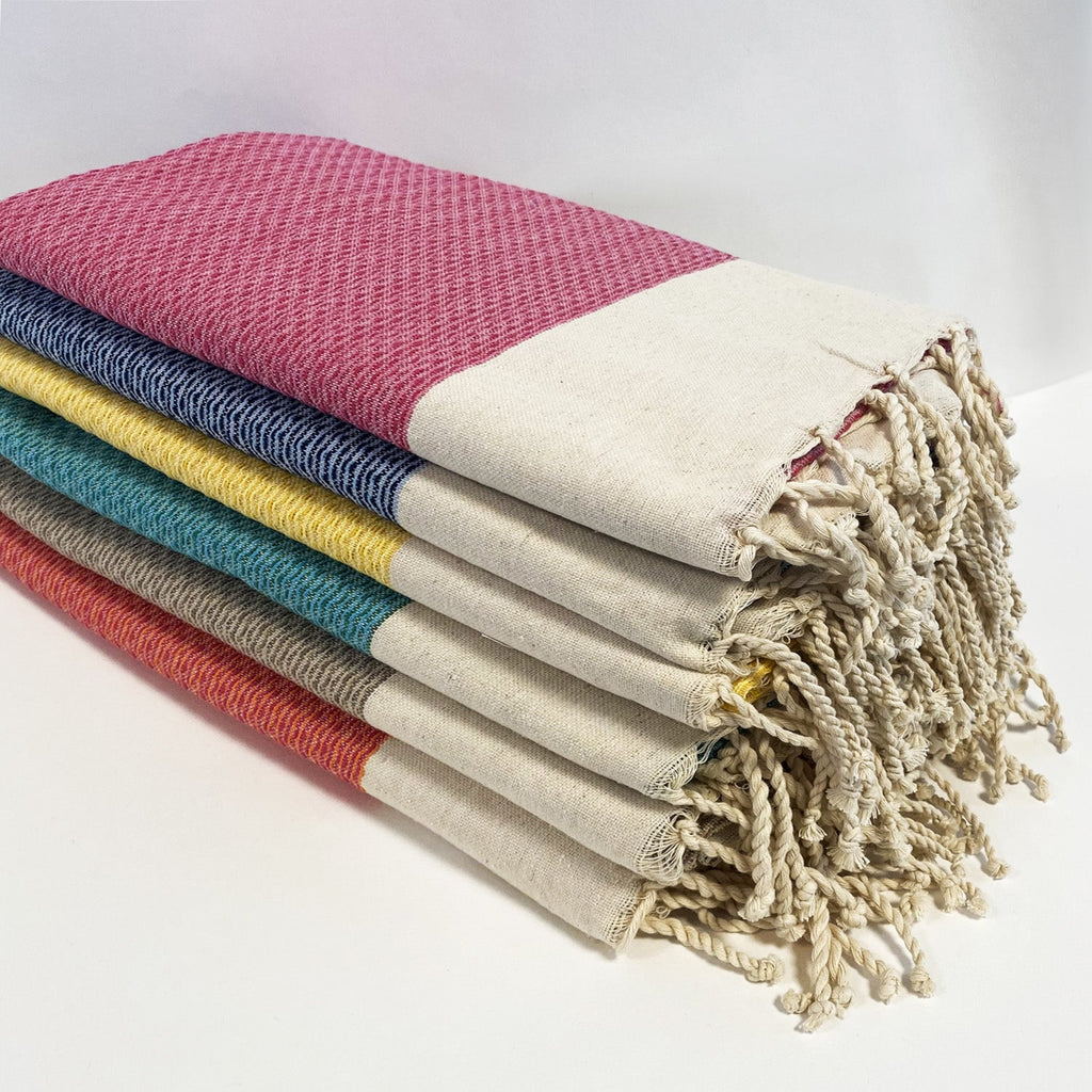 Flat honeycomb fouta 100x200 190gsm - Athena